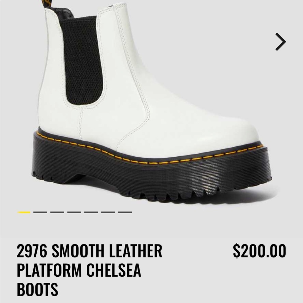 Dr. Marten’s Smooth Leather Platform Chelsea Boots